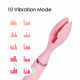 double-headed variable frequency silent vibrator for breasts vagina