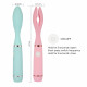 double-headed variable frequency silent vibrator for breasts vagina