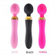 double head magnetic charging strong vibrator with lighting button