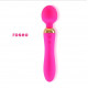 double head magnetic charging strong vibrator with lighting button