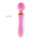 double head magnetic charging strong vibrator with lighting button