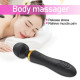 double head magnetic charging strong vibrator with lighting button