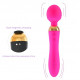 double head magnetic charging strong vibrator with lighting button