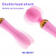 double head magnetic charging strong vibrator with lighting button