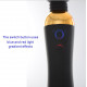 double head magnetic charging strong vibrator with lighting button