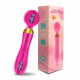 double head magnetic charging wand vibrator for couples