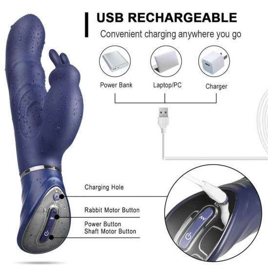 double motors heating massaging 10 modes waterproof rabbit vibrator double motors heating massaging 10 modes waterproof rabbit vibrator