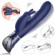 double motors heating massaging 10 modes waterproof rabbit vibrator