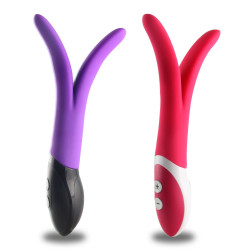 double stem 9 modes y-shaped double motors vibrator