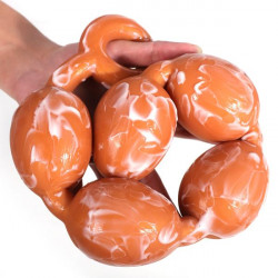 dragon egg huge dildo anal beads - soft silicone anal expander wild sex pleasure