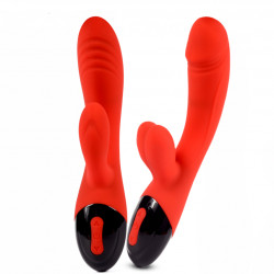 dual vibrating 10 frequencies quiet usb charging rabbit vibrator