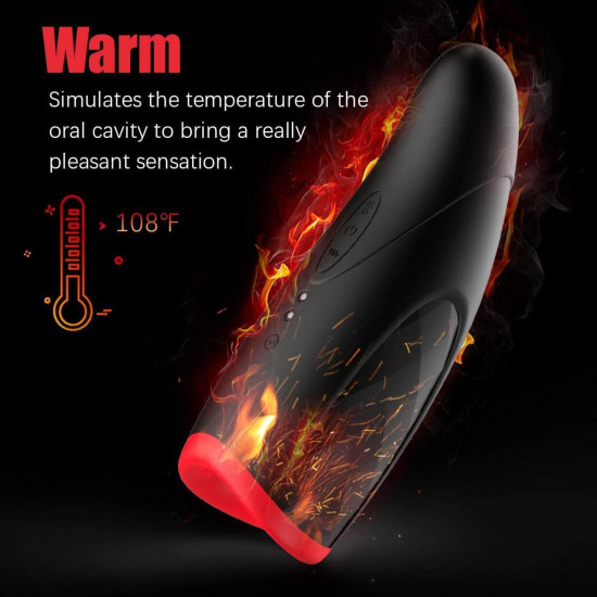 electric masturbator with heating function