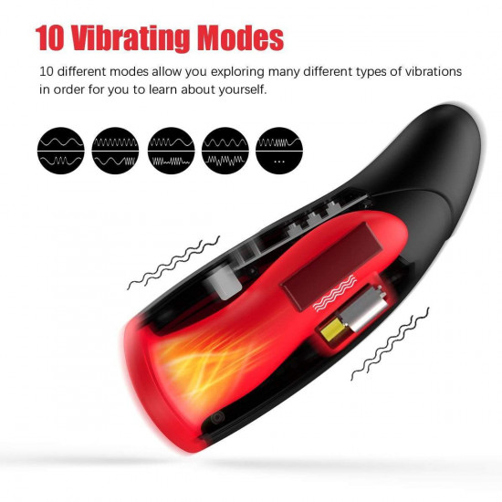 electric masturbator with heating function