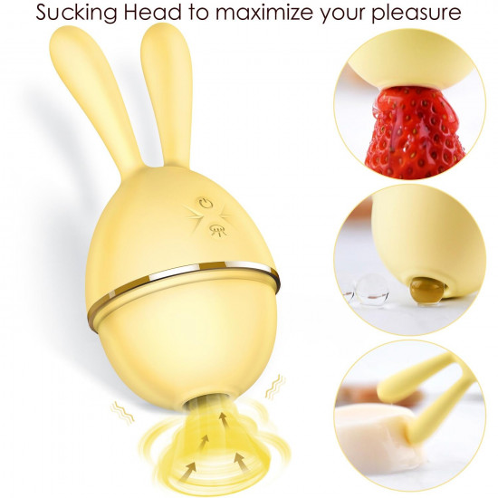 erocome 360°sucking vibrating rabbit vibrator for women erocome 360°sucking vibrating rabbit vibrator for women