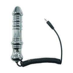 estim dildo electric shock threaded metal dildo