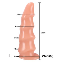 exotic wavy anal dildo butt plug - suction cup dildos vagina anal dilator sex toys shop