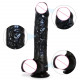 ezra - black dildo with suction cup 7 inch