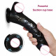 ezra - black dildo with suction cup 7 inch