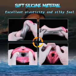 fantasy animal pocket pussy masturbator - dolphin vaginal penis blowjob sex toy for men