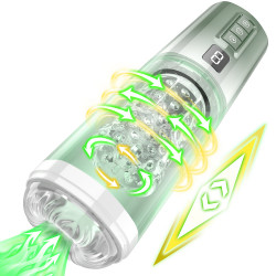 fantasy blowjob adult stroker male masturbator - changeable sleeve sucking penis vibrator