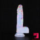 flesh cystal strap-on dildo for men women lesbian masturbation