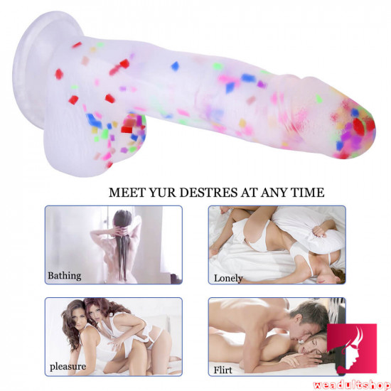 flesh cystal strap-on dildo for men women lesbian masturbation