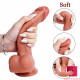 flesh cystal strap-on dildo for men women lesbian masturbation