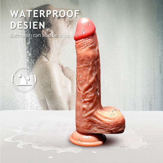 flexible silicone dildo with suction cup