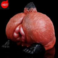 fox pussy torso buttocks sex doll - realistic furry animal vagina men masturbation pocket cup