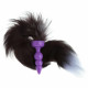 16" black fox tail silicone plug 16" black fox tail silicone plug