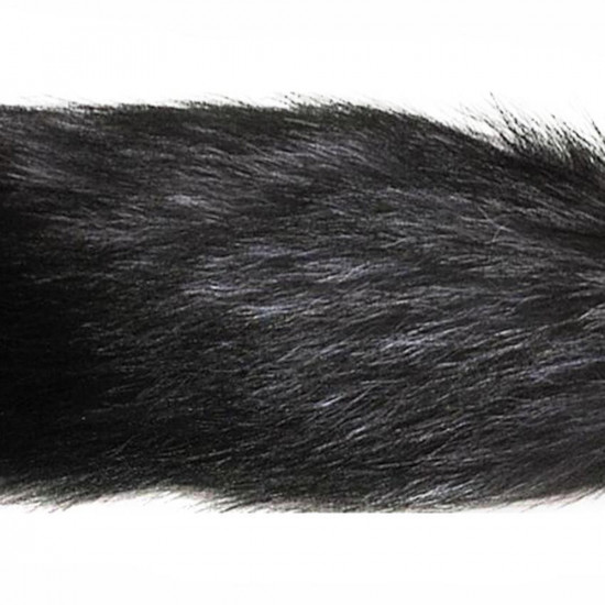 16" black fox tail silicone plug 16" black fox tail silicone plug