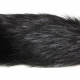 16" black fox tail silicone plug 16" black fox tail silicone plug