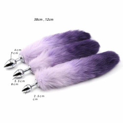 purple fox anal tail 16"	