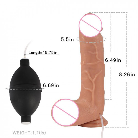 galen - realistic squirting dildo 6.5 inch