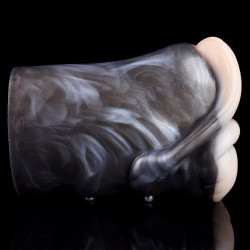 giraffe pocket pussy masturbation cup - silicone double anal vagina male masturbator
