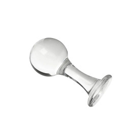glass dildo butt plug - 40-60mm big ball pyrex crystal anal plug sex toys
