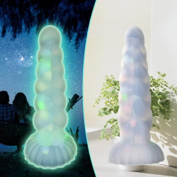 glow in the dark confetti unicorn dildo