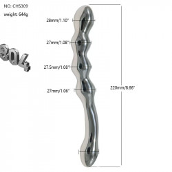 gorgeous cool g-spot stimulator metal dildo