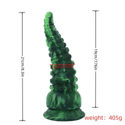 green octopus tentacle fantasy monster dildo