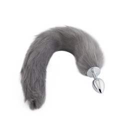 grey fox metal tail, 18