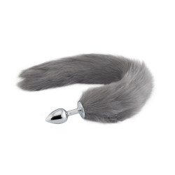grey fox metal tail, 18