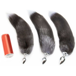 grey fox metal tail plug 18