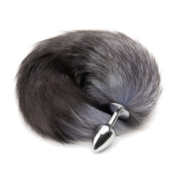 grey fox metal tail plug 18