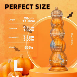 halloween monster horror pumpkin silicone dildo