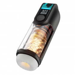 handheld adult stroker male masturbator - lcd monitor vaginal pussy oral blowjob sex machine