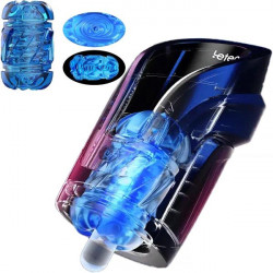 handheld automatic male masturbator - heating suction thrusting sex machine for men