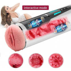 handsfree blow jobsex interactive toy vibrating masturbator