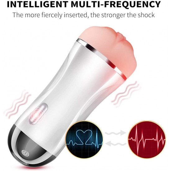 hands-free interactive vibrating sound male masturbator