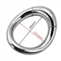 heavy male metal ball scrotum stretcher magnetic bondage lock cock ring