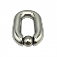 heavy stainless steel ball scrotum stretcher for men